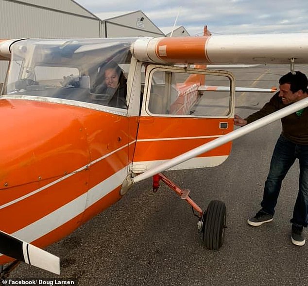 An airplane pictured on Doug Larsen's Facebook page.  It is unclear whether this is the plane that crashed