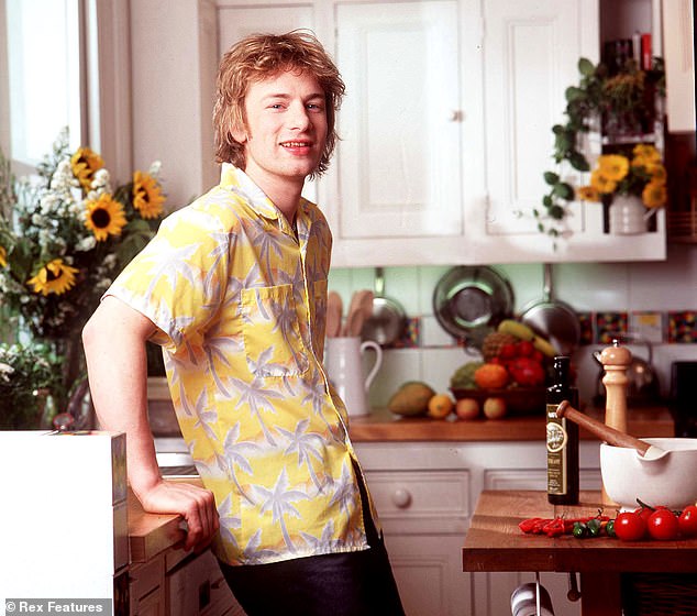 Oliver burst onto the scene in 1999 as Naked Chef on the BBC (pictured) before continuing his TV career on Channel 4