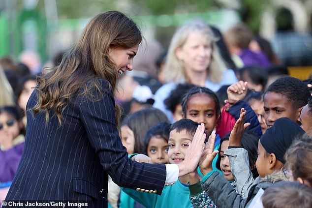 One royal fan received a high five from the Princess of Wales as she found a new way to greet the children