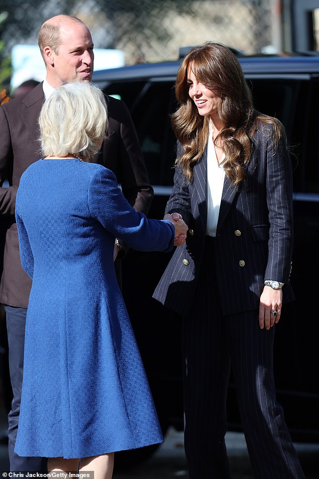 Upon arrival, both Prince William and Princess Kate were greeted outside the Grange Pavilion, where they were due to meet Windrush's elders