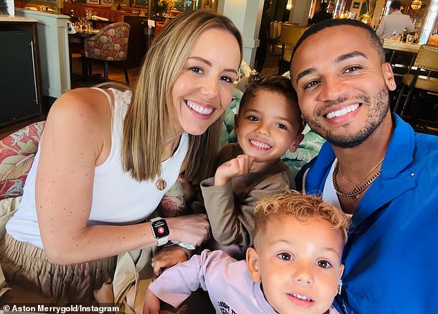 Sweet: The JLS star and Sarah Louise already share their two sons, Grayson, five, and Macaulay, three