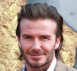 In the photo: David Beckham with longer hair