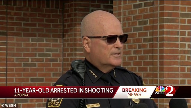 Apopka Police Chief Mike McKinley (pictured) said he didn't think it was necessary to 