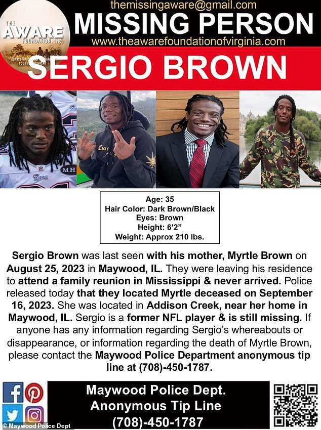 Others have also gone to X and put up a missing person poster in an attempt to locate Sergio