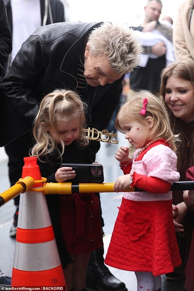 Family: Through his daughter Bonnie Blue, the rocker is also grandparent to Poppy Rebel, two, and 21-month-old MaryJane Rebel (pictured)