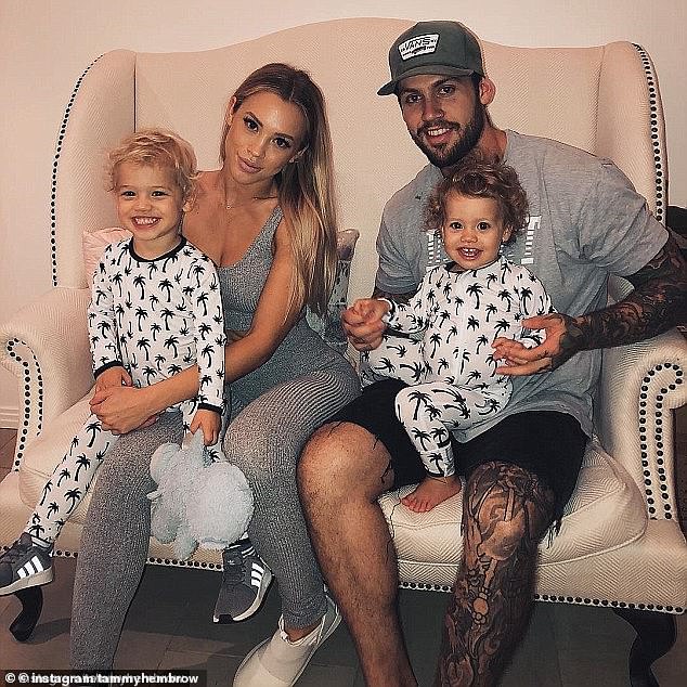 Reece is also father of two children with his Australian influencer ex-fiancée Tammy Hembrow – son Wolf and daughter Saskia.  All depicted