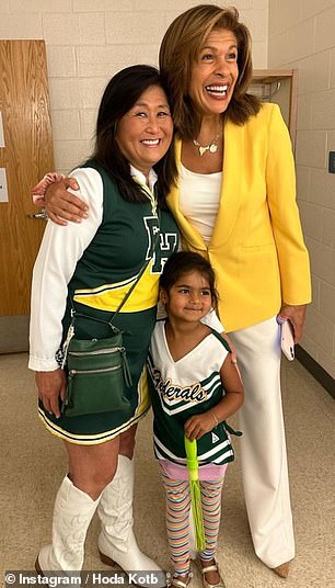 Hoda returned to Fort Hunt High School this weekend to celebrate its 60th anniversary — and even brought along her four-year-old daughter Hope Catherine