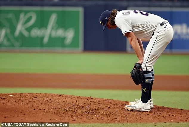 The Rays would lose the game 4-0 at the hands of the Texas Rangers in Game 1