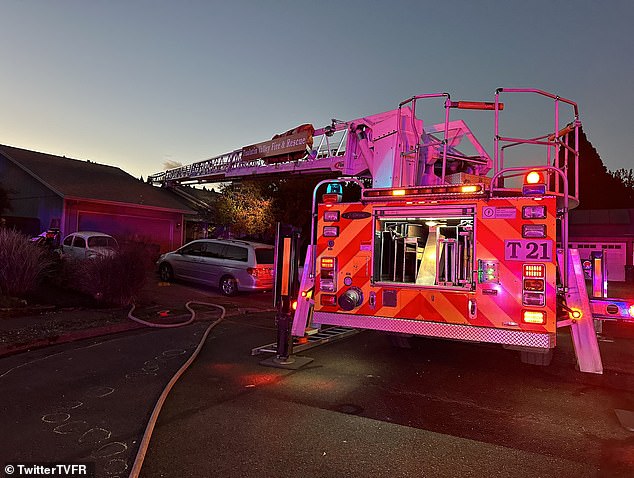 The accident occurred on North Cedar Street in the town of Newburg, about 25 miles southwest of Portland