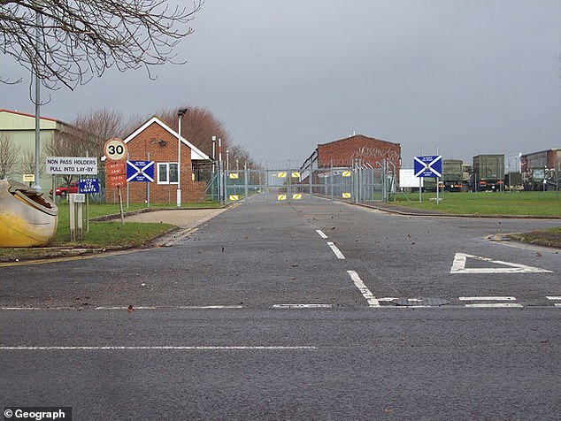 Larkhill Barracks near Salisbury Plain in Wiltshire.  A report into Gunner Beck's death said a 'significant minority' of male soldiers were found to have engaged in sexually inappropriate behaviour