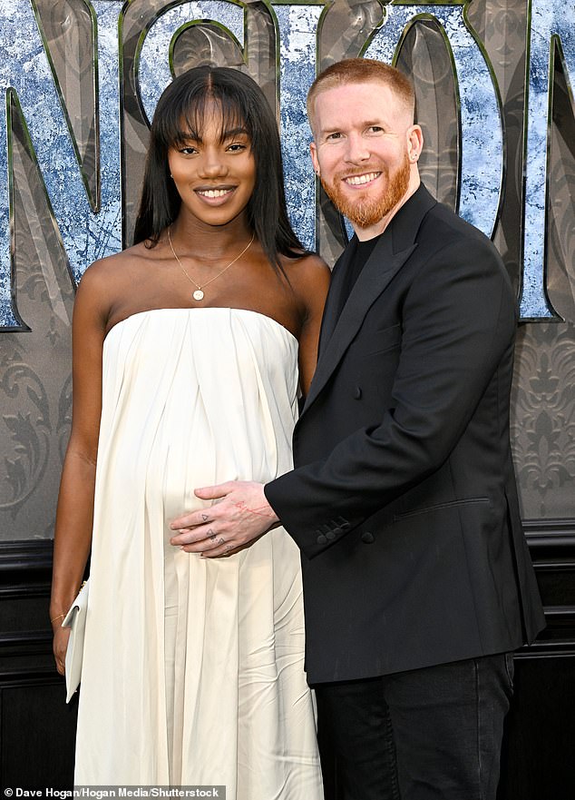 Sweet: Neil said he believes their daughter will be a model like his mom because of her long legs, while Chyna tips her little girl to become a dancer like dad