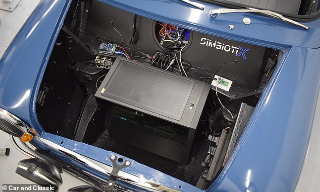 Instead, under the hood is a powerful Windows gaming PC, with the vehicle converted into a simulator rig