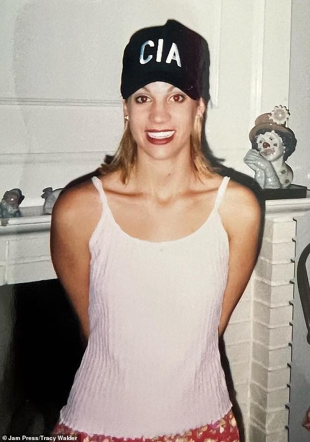 She worked at the CIA for five years and then became a special agent at the FBI.  She started two weeks after graduating from college in June 2000 (Photo: Tracy's first day as a CIA spy in May 2000)