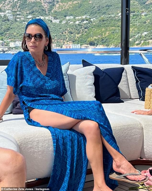 Daylight Savings Time: Her latest post comes after Wednesday star Catherine returned from her lavish summer holiday to Capri last month