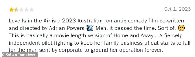 Charmed: Viewers who found the romantic comedy comforting to watch have left rave reviews on Rotten Tomatoes, with many praising the 