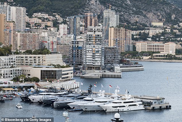 The 'Saint Georges' shuttle is the latest development of the fleet and reaches a staggering speed of 45 knots at its best (photo: luxury yachts at Port Hercules in Monaco)