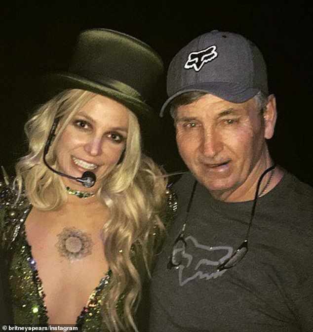 Britney, 41, has not spoken to her father Jamie since 2021, pictured together in 2016, with the insider adding that Jamie Lynn, who hosts Jamie, is making Britney 'furious'