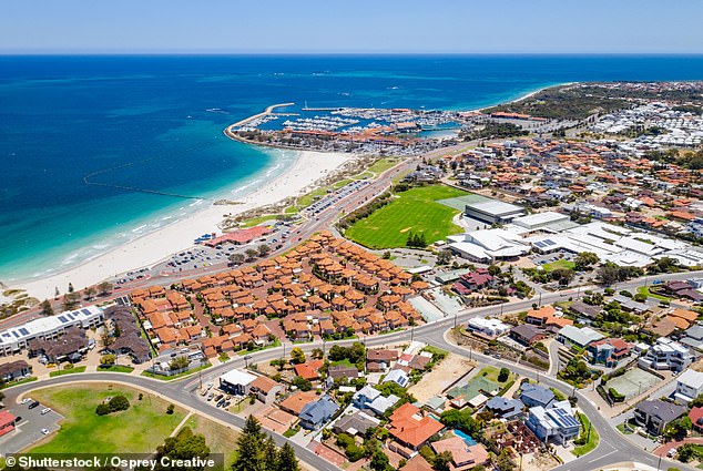 The average price of homes in Perth's west (pictured) is $955,000, suggesting homeowners in the area are 