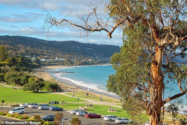 Homeowners in Lorne (pictured), 141 kilometers southwest of Melbourne, where the average house price is $2 million, received the letter in June