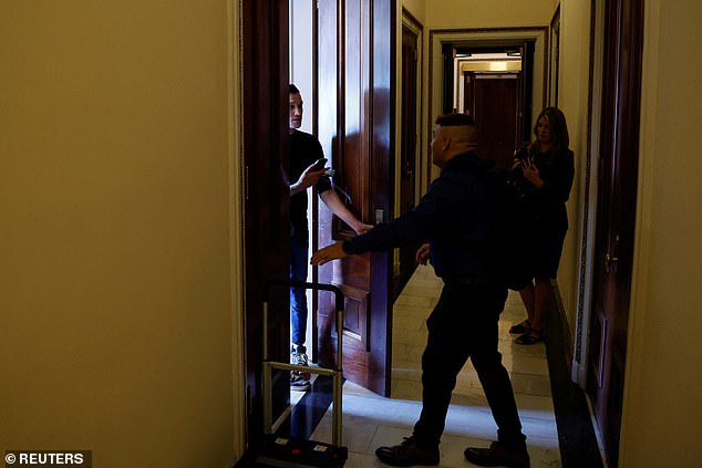 Employees tend to have the office vacated by Pelosi