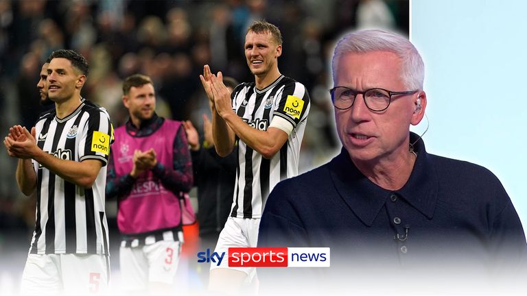 ALAN PARDEW REACTS TO NEWCASTLE'S 4-1 WIN OVER PSG AT HOME CL THUMB 