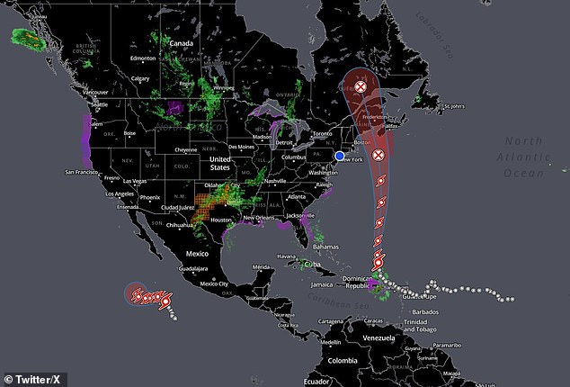 1696472287 81 Tropical Storm Philippe soaks the northeast Caribbean as it barrels