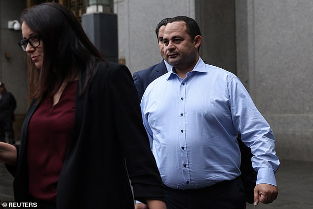 According to federal charging documents, about a month after the crash, Arslanian sent a text message to Wael Hana (above), an Egyptian-American businessman who was also indicted on bribery charges, complaining about not having a car.