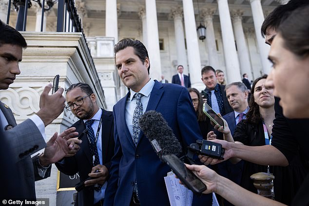 “I would say my conversations with the former president give me great confidence that I'm doing the right thing,” Rep. Matt Gaetz said of his conversations with Donald Trump