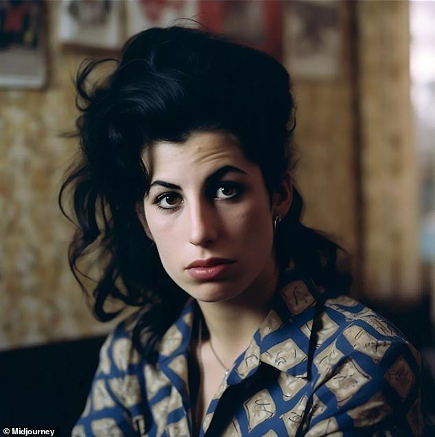 This is what AI thinks Amy Winehouse would look like today.  If the British singer were still alive, she would be 40 years old