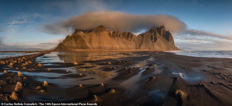 This dramatic photo took 25th place in the Amateur Nature Landscapes category and shows Mount Vestrahorn on Stokksnes Beach in Iceland