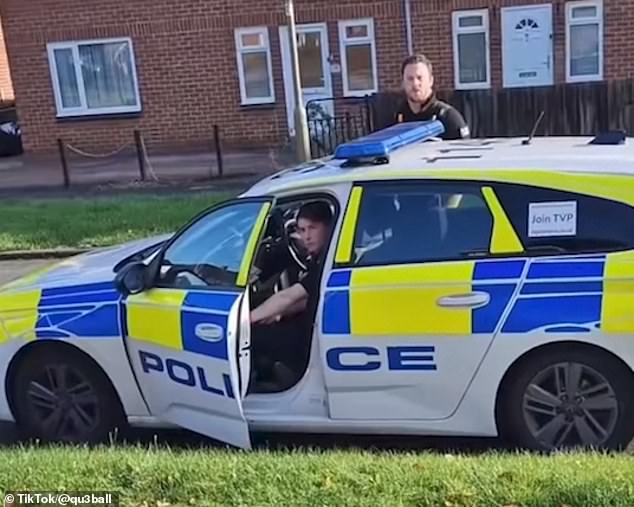 The car then leaves as the man filming says, 'Go on.  You are fired.  Go away'