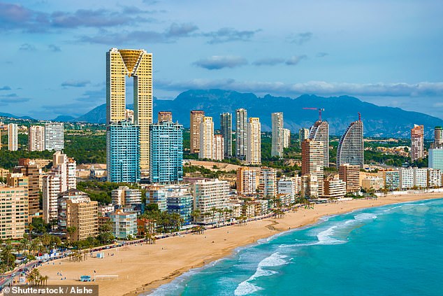 File photo of Poniente Beach in Benidorm, a popular holiday destination among British tourists