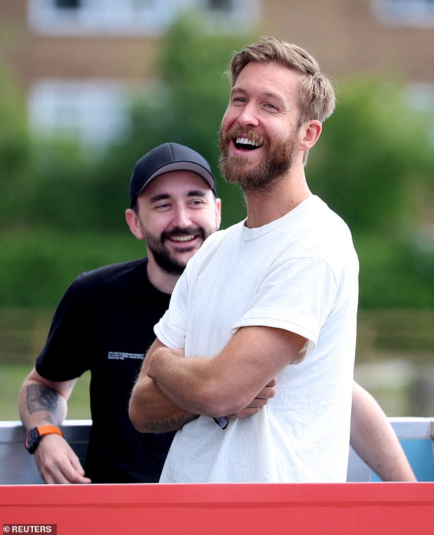 Husband: The DJ and BBC Radio presenter tied the knot in a lavish Glastonbury-themed wedding on Saturday, September 9 (Calvin pictured in May 2022)