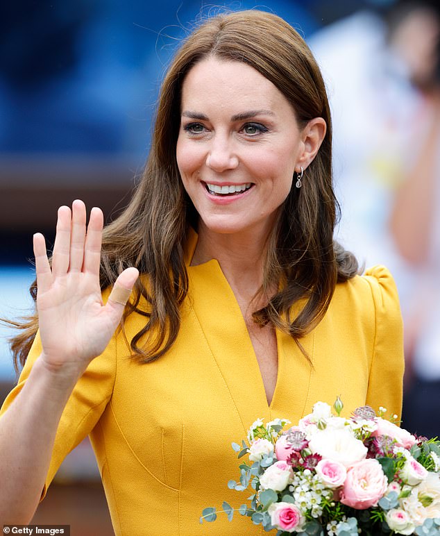 The Princess of Wales visits the maternity ward of the Royal Surrey County Hospital at the Royal Surrey County Hospital in Guildford, England on October 5, 2022