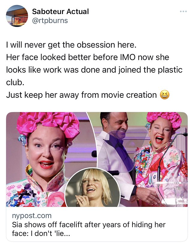 Several of her devoted fans are shocked by the songwriter's dramatic makeover, saying she looked better before the surgery