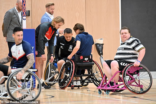 Kate made sure she could stay hands-on despite her injury, jumping into the wheelchair and playing wheelchair rugby