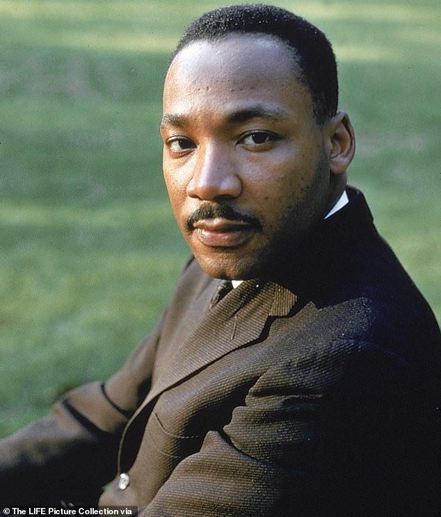 The Man Himself: The project is based on a new biography that hopes to 'recover the real man from the gray mist of hagiography';  MLK is pictured in 1960