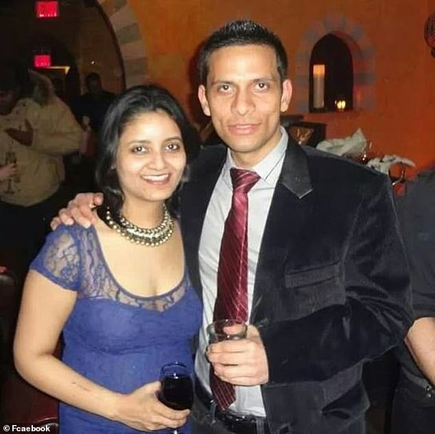 Pictured: Taj Pratap Singh, 43, and his wife Sonal Parihar, 42