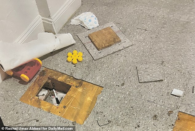 One of the secret drug hideouts found by prosecutors in the Bronx nursery