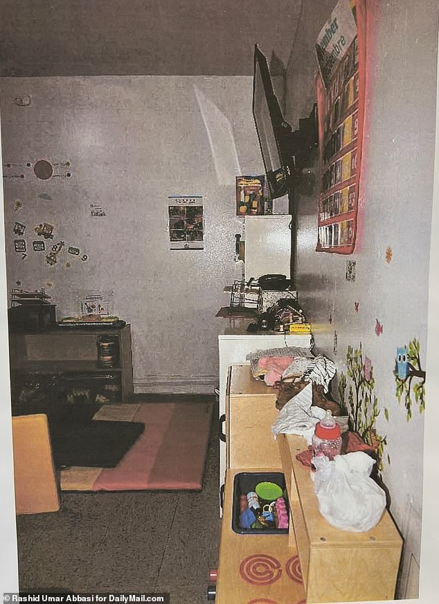 Photos released by the officer's office show the nursery as it was found the day the baby died