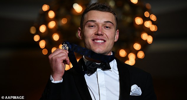 Carlton star Patrick Cripps won the Brownlow Medal last year, which is awarded by matchday referees