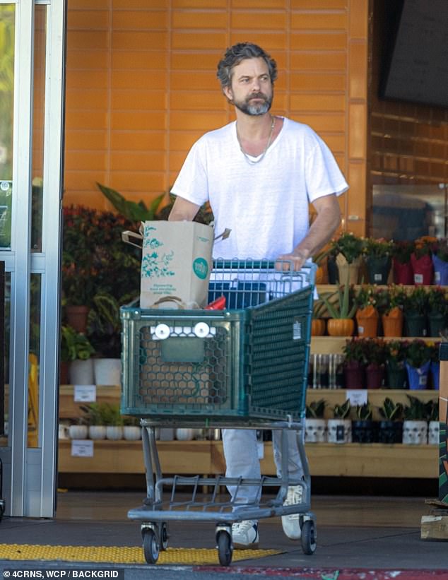 Gelson's: The 45-year-old actor was spotted carrying bags of groceries to his car at a Gelson's supermarket in Tarzana on Thursday afternoon