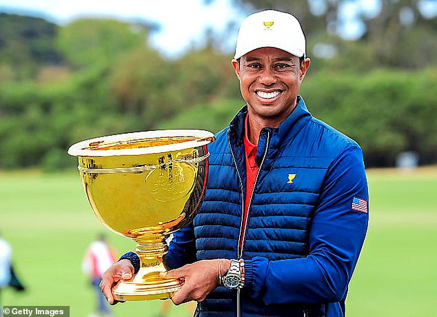 Woods won the Presidents Cup as captain and player at Royal Melbourne in 2019