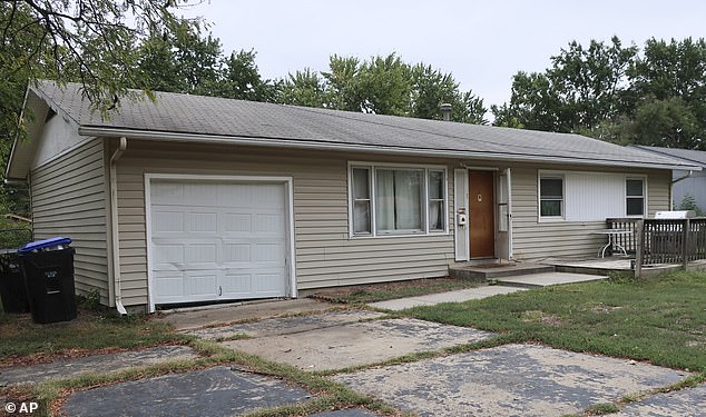 A house seen in Topeka, Kan., Wednesday, Oct. 4, 2023. Neighbors said Zoey Felix, a 5-year-old girl, lived in the house before she, her father and another man, 25-year-old Mickel Cherry, moved into a wooded area, blocks away