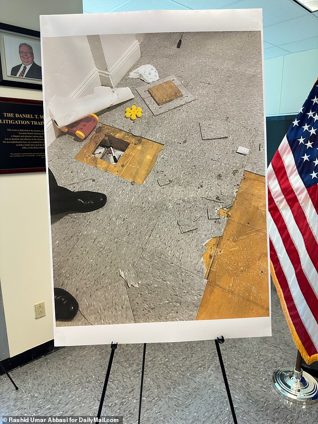 Evidence from the district attorney's office at the day care center where a child died of a fentanyl overdose