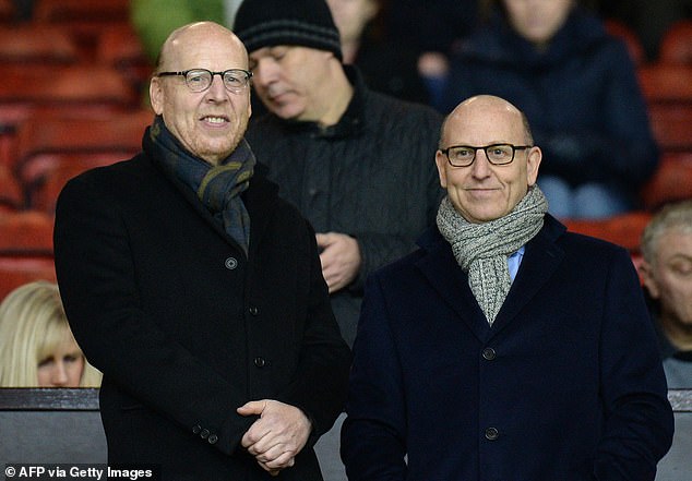 The Glazers have been a source of contention at Old Trafford since taking ownership in 2005, with fans regularly protesting against them (pictured - Avram and Joel)