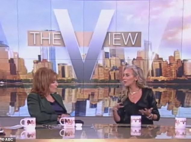 To that, co-host Joy Behar (L) commented: 'Well you're trendy, a lot of women do it'