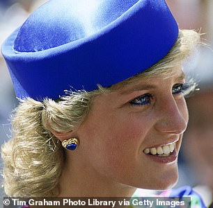 Princess Diana attended a church service in Sydney in 1988 wearing this azure John Boyd bunker hat