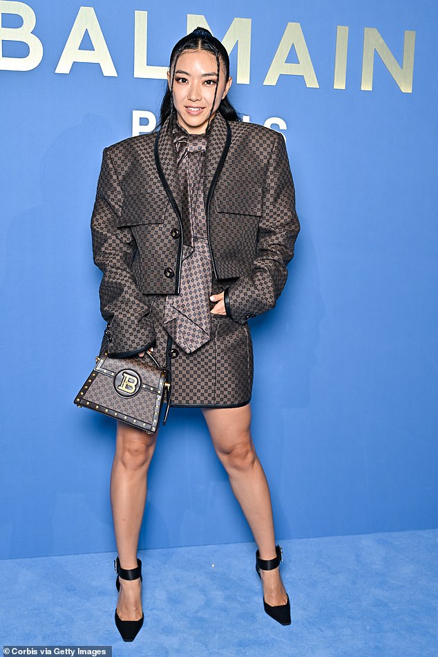 Chic: A host of other stars attended the glamorous event, including Hongjoong, Yuyu Zhangzou (pictured), Alisa Volskaya and Maggy