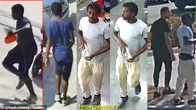 Houston police released this photo of the suspects